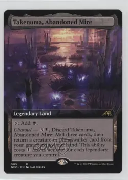 Takenuma Abandoned Mire (Extended Art) Magic: Kamigawa: Neon Dynasty NEO #505 - Image 1