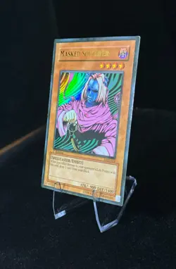 Yugioh! Masked Sorcerer - 1st Edition MRD-019 Ultra Rare Holo - Metal Raiders LP - Image 3