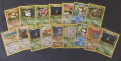 1st Ed Jigglypuff, Cubone, and Other Jungle Set WOTC Pokemon Card Lot NM/M - Image 1