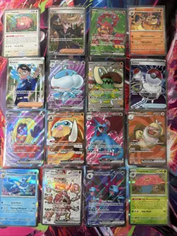 Pokemon 16 Card Lot nm Ex Full Art HOLO Rare Hits Only A41 SR English - Image 1