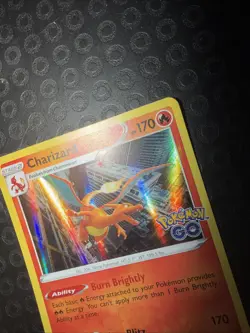 POKEMON CHARIZARD #010/078 RARE HOLOFOIL NM POKEMON GO CARD - Image 4
