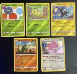 Pokemon Lost Thunder Reverse Holo Lot (5 Cards) - Image 1
