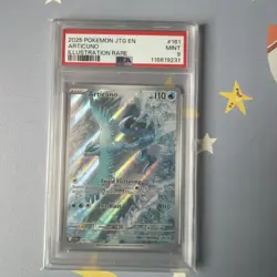 Pokemon TCG Journey Together Articuno Card 161/159 Illustration Rare, PSA 9 - Image 1