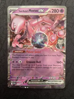 Team Rocket's Mewtwo ex 205 Sv: Scarlet & Violet Promo Cards Holo - Image 1