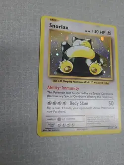 Pokemon Snorlax XY179 Promo Holo Card XY 130 HP Basic 2016 See Pictures - Image 2