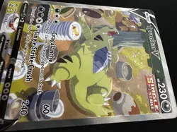 Pokemon Tyranitar v Alt Art Battle Styles Card 155/163 Near Mint/ Mint - Image 2