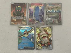 Lot Of 5 Full Art Pokemon Cards - Marshadow, Swablu, Wailord, Pidgeot, Growlithe - Image 2