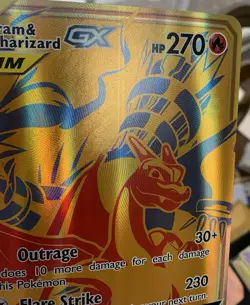 Reshiram & Charizard GX JUMBO Promo SM247 Oversized Pokemon Card - Image 4