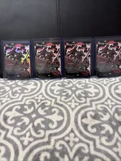 DOUBLING SEASON TMNT BORDERLESS X4 (1 Foil 3 Non) All NM IN BEAUTIFUL CONDITION. - Image 1