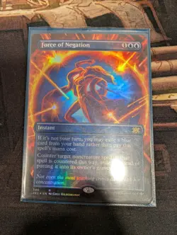 MTG: Force of Negation Borderless FOIL Double Masters 2022 NM - Image 2