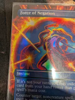 MTG: Force of Negation Borderless FOIL Double Masters 2022 NM - Image 5
