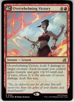 MTG Overwhelming Victory Foil NM Avatar: The Last Airbender Magic 123 - Image 1