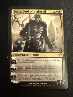 Sorin, Lord of Innistrad 142 - M - Dark Ascension - Normal - MTG - LP - Image 1
