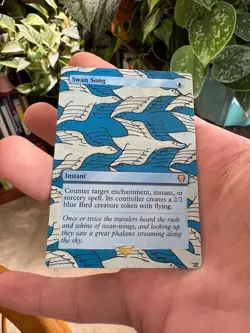 MTG Alter: Swan Song Hand Painted Alter - By GutterWizardAlters - Image 1