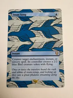 MTG Alter: Swan Song Hand Painted Alter - By GutterWizardAlters - Image 3