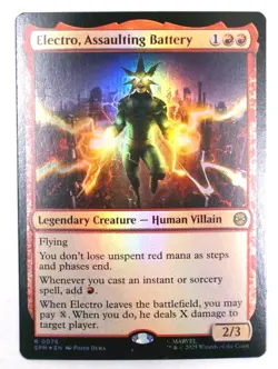 1x MTG Electro, Assaulting Battery *FOIL* - Spider-Man Rare! NM Mint - Image 1