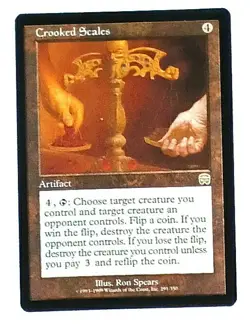 Magic the Gathering * MTG * 1 X Crooked Scales * Mercadian Masques * LP - Image 1