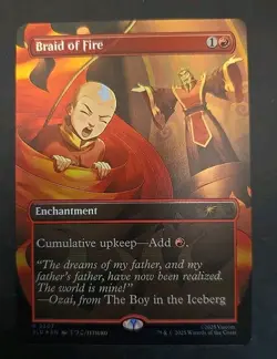 Braid of Fire Secret Lair Drop MTG Rainbow Foil Near Mint - Image 1