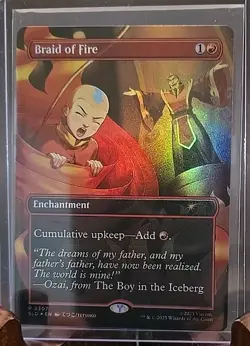Braid of Fire Secret Lair Drop MTG Rainbow Foil Near Mint - Image 3