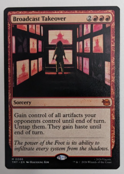 Broadcast Takeover (86) TMNT Ninja Turtles TMT, Magic MtG, Regular - NM! - Image 1