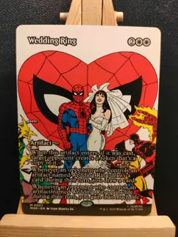 Wedding Ring - Spider-Man - Borderless Full Art - Mythic - NM (see pics) MTG - Image 1