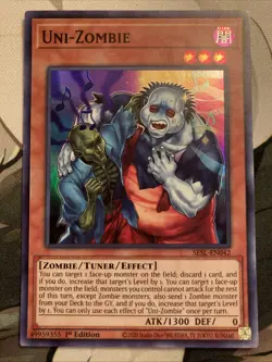 Yugioh! Uni-Zombie - 1st Ed Super Rare - SESL-EN042 - NM - Image 1