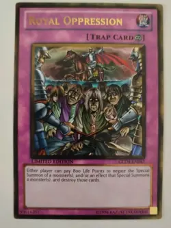 Yugioh Royal Oppression - Gold - Limited - GLD4-EN047 Gold Series 4: Pyramids Ed - Image 1
