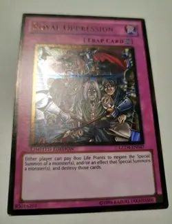 Yugioh Royal Oppression - Gold - Limited - GLD4-EN047 Gold Series 4: Pyramids Ed - Image 3