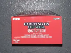 One Piece Card Game: Carrying On His Will (OP-13) Booster Box Unsealed - Image 5