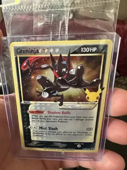 Greninja Star SWSH144 SWSH: Sword & Shield Promo Card Holo Gold Black Star - Image 1