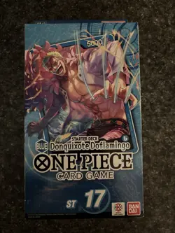 One Piece Card Game ST-17 Donquixote Doflamingo Blue Starter Deck SEALED - Image 1