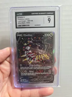 CGC 9 Mint - Giratina V 186/196 Alt Art - Lost Origin POKEMON Card Ultra Rare - Image 3