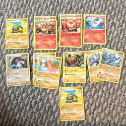 Pokemon TCG 13 Card Lot - Hippowdon, Camerupt, Darmanitan, Reshiram, Armaldo - Image 1