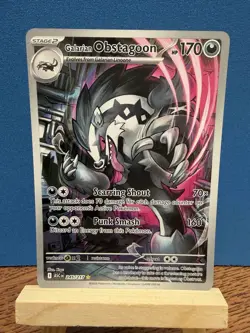 Pokemon TCG Galarian Obstagoon 245/217 Ascended Heroes Illustration Rare Card - Image 1