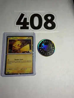 Pikachu Pokemon Day 2026 Promo Card 051/162 With Coin - Image 1