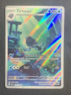 Tirtouga 106/086 Pokemon TCG SV Black Bolt Illustration Rare Holo Near Mint Card - Image 1