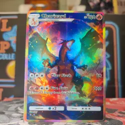 Charizard Custom Made Fan Made Pokemon ACG CCG Texture-Holofoil Card NM. - Image 2