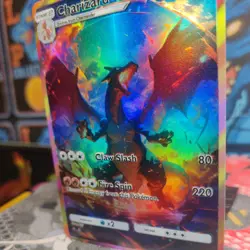 Charizard Custom Made Fan Made Pokemon ACG CCG Texture-Holofoil Card NM. - Image 5