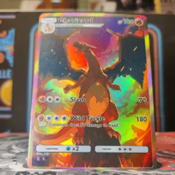 Charizard Custom Made Fan Made Pokemon ACG CCG Texture-Holofoil Card NM. - Image 2
