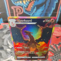 Charizard Custom Made Fan Made Pokemon ACG CCG Texture-Holofoil Card NM. - Image 3
