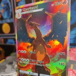 Charizard Custom Made Fan Made Pokemon ACG CCG Texture-Holofoil Card NM. - Image 4