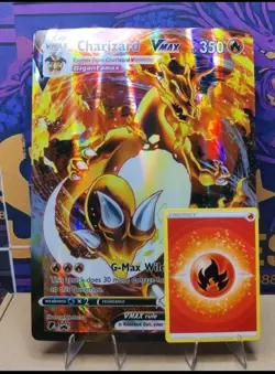 Jumbo Custom Made pokemon Card Charizard VMAX. Not Original TCG for Display Only - Image 2