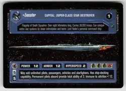 Star Wars CCG Executor Capital Super-Class Star Destroyer Card Decipher 1997 - Image 1