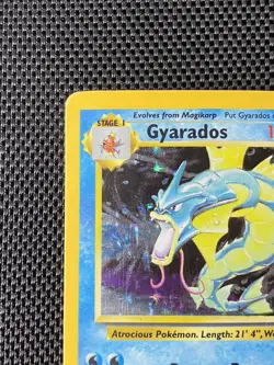 Gyarados 6/102 Base Set Holo Rare WOTC 1999 Pokemon Card MP - Image 2