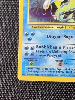 Gyarados 6/102 Base Set Holo Rare WOTC 1999 Pokemon Card MP - Image 5