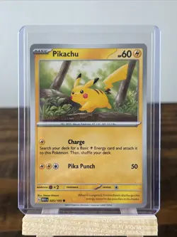 Pokemon Pikachu TCG Card 025/165 Scarlet & Violet 151 Stamped Promo - Image 2