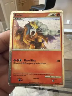 Pokemon TCG HeartGold SoulSilver Entei Promo Card HGSS20 Holo Rare Mint - Image 1