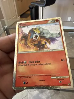 Pokemon TCG HeartGold SoulSilver Entei Promo Card HGSS20 Holo Rare Mint - Image 5