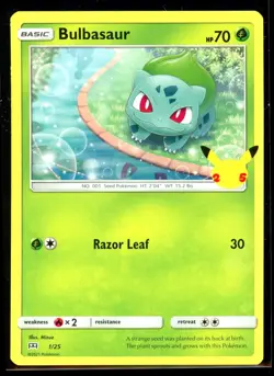 2021 McDonald's Collection 2021 Bulbasaur #1 Non Holo Pokemon Card - Image 1