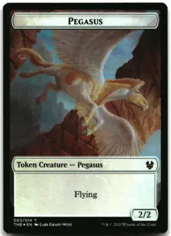 MTG Pegasus // Satyr Double-Sided Token FOIL T Theros Beyond Death 3 // 9 LP - Image 1